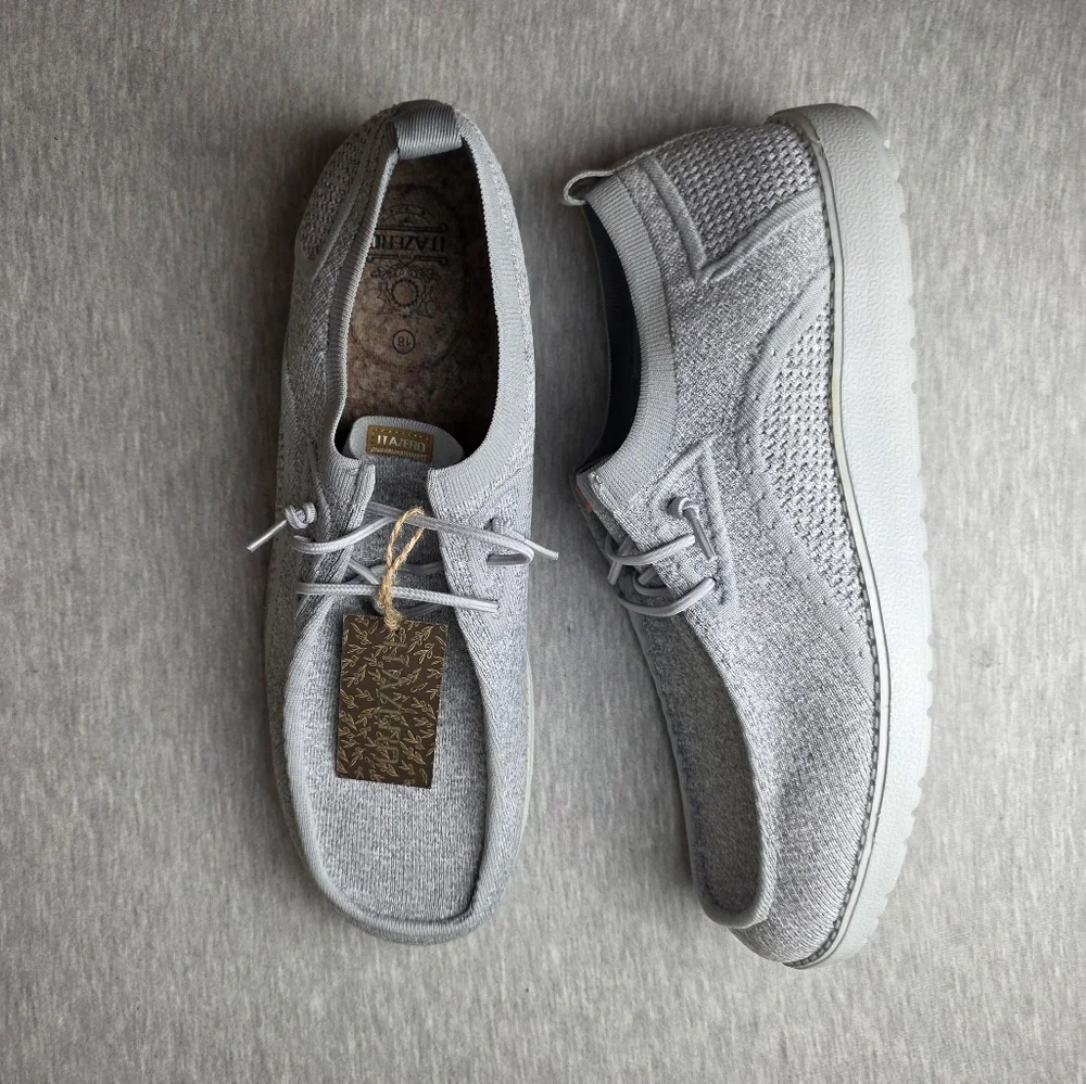 Itazero Men's Light Gray Loafers Size 16